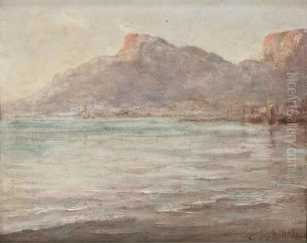 Old Cape Town Harbour Oil Painting by Edward Clark Churchill Mace