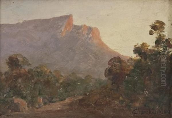 Kloof Corner, Evening Oil Painting by Edward Clark Churchill Mace