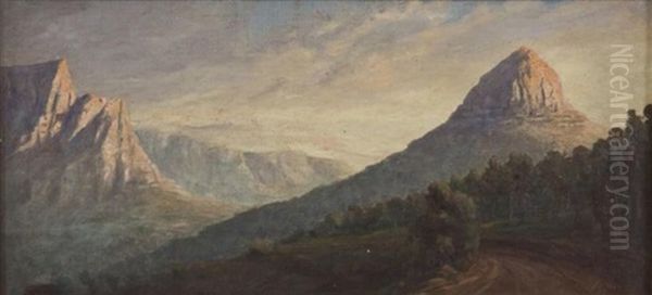 Towards Hout Bay Oil Painting by Edward Clark Churchill Mace