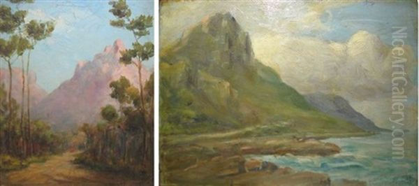 Edge Of The Woods, Rondebosch (+ Glencairn; 2 Works) Oil Painting by Edward Clark Churchill Mace