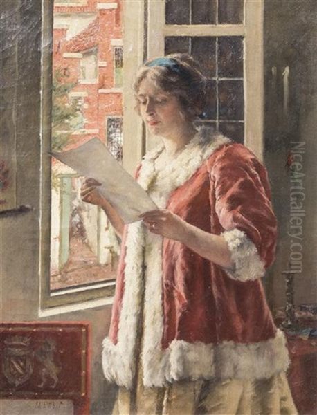 The Letter Oil Painting by Walter MacEwen