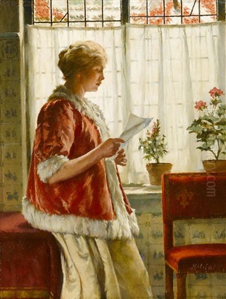 The Letter Oil Painting by Walter MacEwen