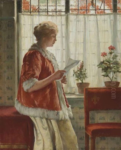 The Letter Oil Painting by Walter MacEwen