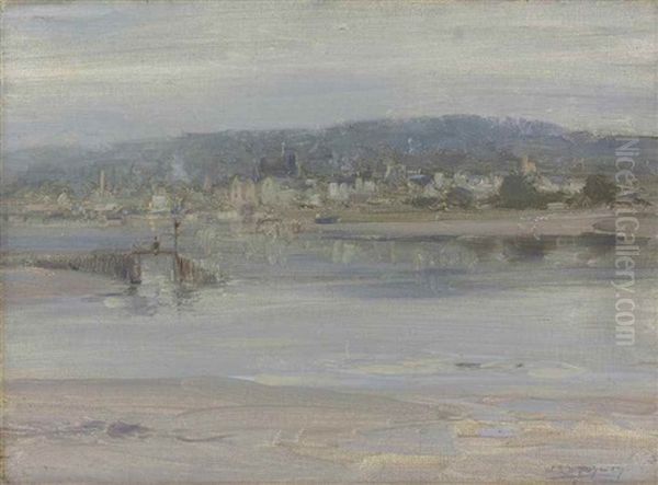 Evening On The Solway, Kirkcudbright Oil Painting by William Stewart MacGeorge