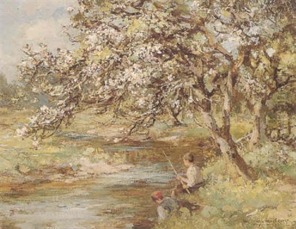 The Orchard Burn Oil Painting by William Stewart MacGeorge