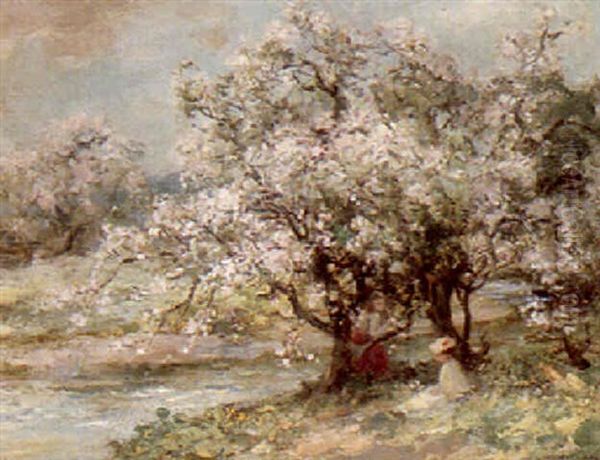 Springtime Oil Painting by William Stewart MacGeorge