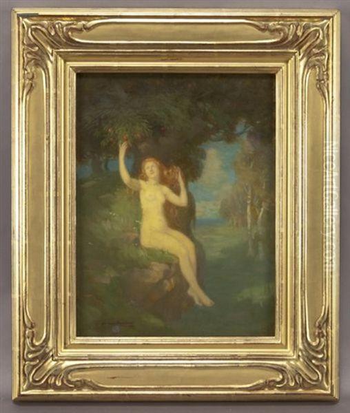 Nude Under Tree Oil Painting by Norwood Hodge Macgilvary