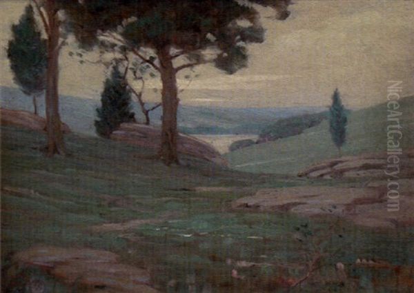 View Of The Lake Oil Painting by Norwood Hodge Macgilvary