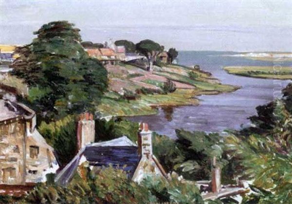 Village By The Sea Oil Painting by William Yorke MacGregor