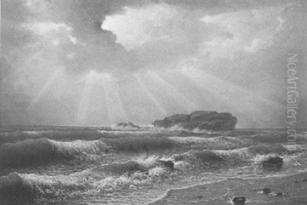 After The Storm Oil Painting by William H. Machen