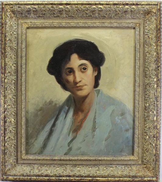 Portrait Of A Woman Oil Painting by Edwin Murray Mackay