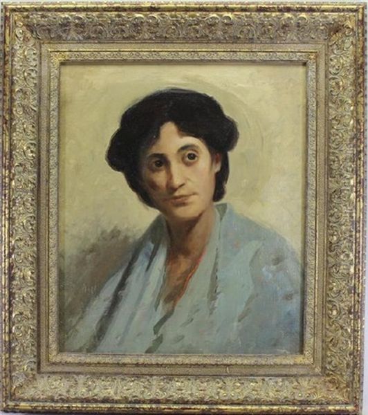 Portrait Of A Woman Oil Painting by Edwin Murray Mackay