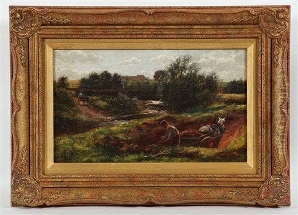 Cutting Peat Oil Painting by William Darling MacKay