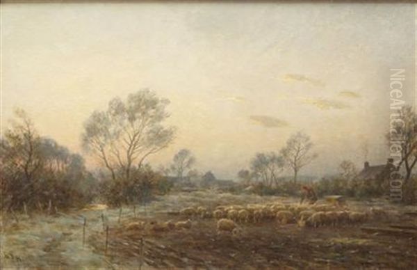 A Winter Morning, East Lothian Oil Painting by William Darling MacKay