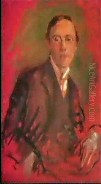 Bildnis Karl Keck Oil Painting by August Macke