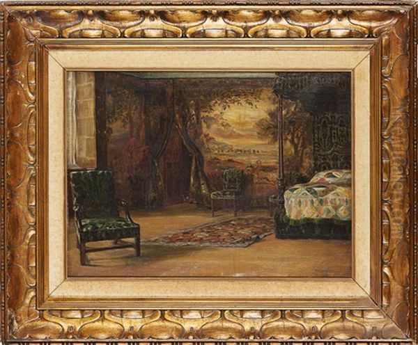 Mary Queen Of Scots' Bedroom, Holyrood Palace Oil Painting by Duncan A. MacKellar