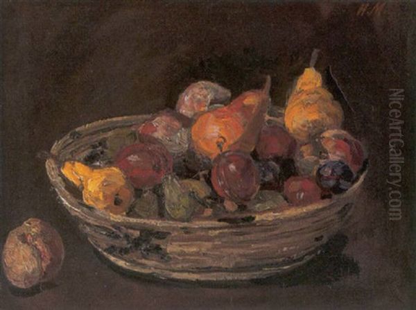 Fruchteschale Oil Painting by Hertha Mackensen