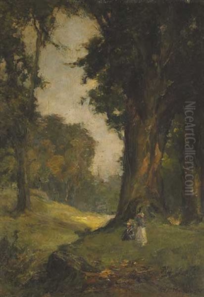 Summer Evening Oil Painting by William G. Mackenzie