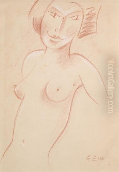 Female Nude Oil Painting by Else Berg