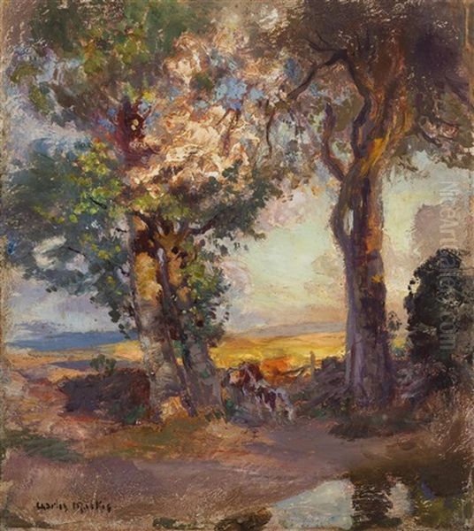 The Gean Tree Of Gartocharn Oil Painting by Charles Hodge Mackie