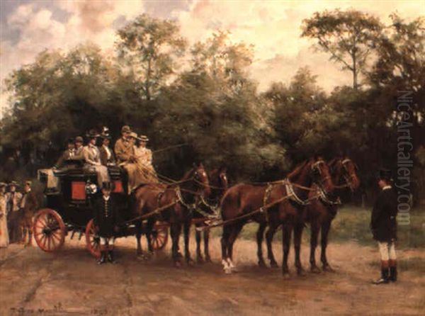 An Afternoon's Outing Oil Painting by Thomas Eyre Macklin