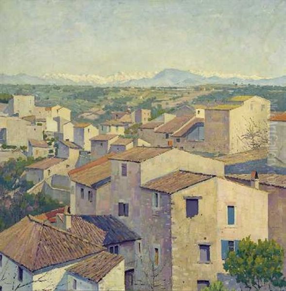 Cagnes Sur Mer Oil Painting by Siegfried Mackowsky