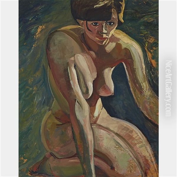 Seated Nude Oil Painting by Pegi Nicol Macleod