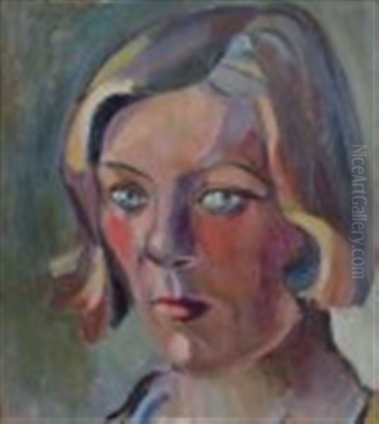 Portrait Of A Woman Oil Painting by Pegi Nicol Macleod