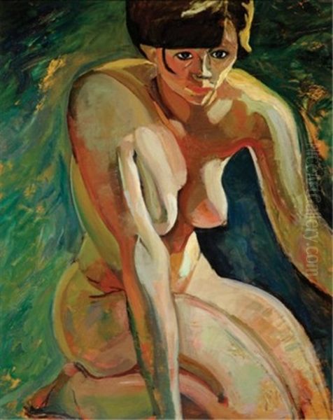 Seated Nude Oil Painting by Pegi Nicol Macleod