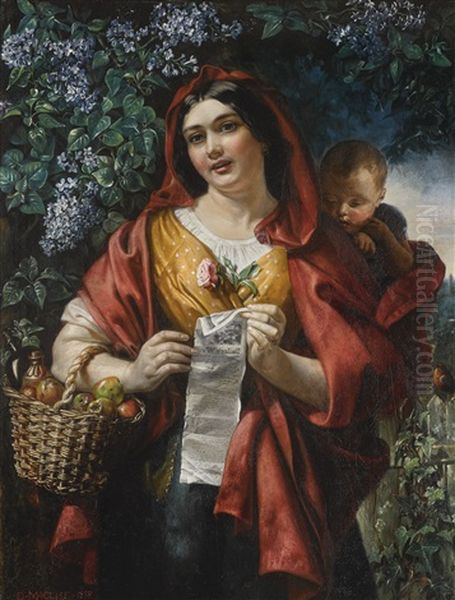 The Ballad Seller Oil Painting by Daniel Maclise