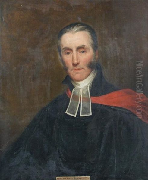 Portrait Of The Reverend William Mogg Bowen Of St Albans, Hertfordshire Oil Painting by Daniel Maclise