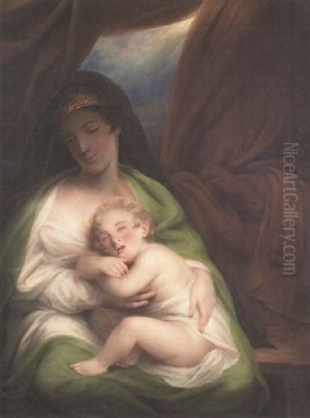 The Irish Madonna Oil Painting by Daniel Maclise