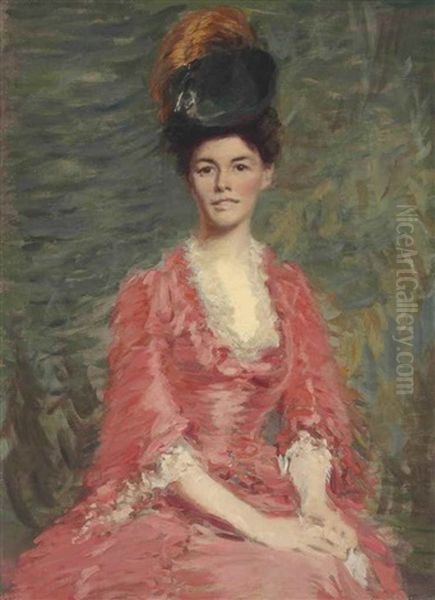 Mrs. Alice Macmonnies Oil Painting by Frederick William MacMonnies