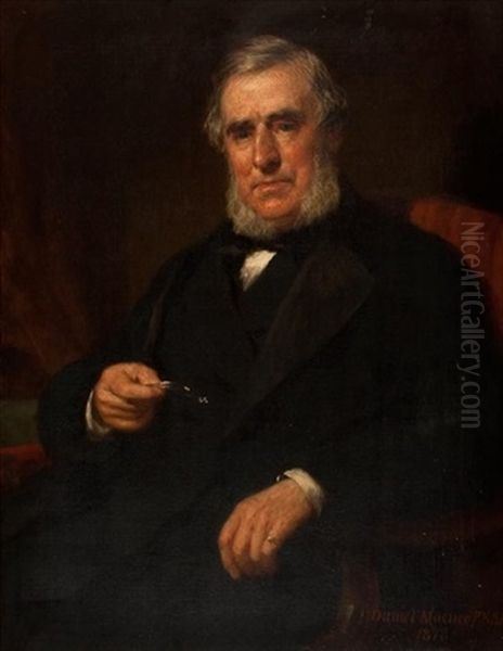 Thomas Bell Elcock Fletcher Md Frcp (1806-1897) Oil Painting by Daniel Macnee