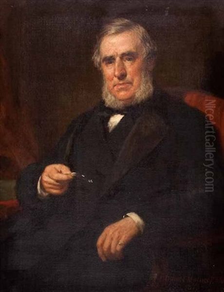 Thomas Bell Elcock Fletcher Oil Painting by Daniel Macnee