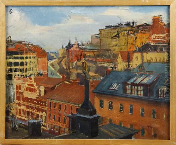 Stockholm Oil Painting by Gunnar Berg