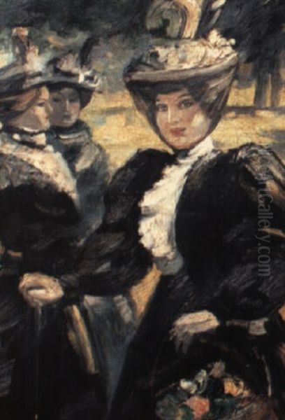 In The Park Oil Painting by Bessie MacNicol