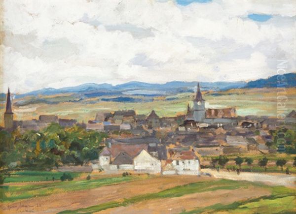 Prachen Oil Painting by Gustav Macoun