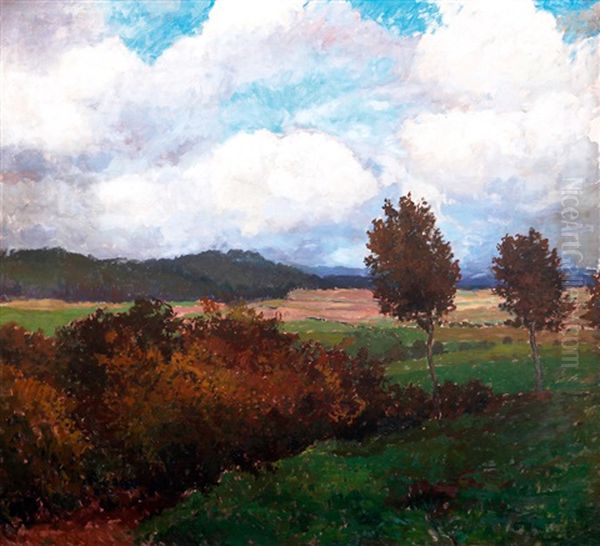 Mraky Nad Krajinou Oil Painting by Gustav Macoun