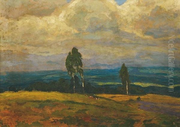 The Pasture Oil Painting by Gustav Macoun