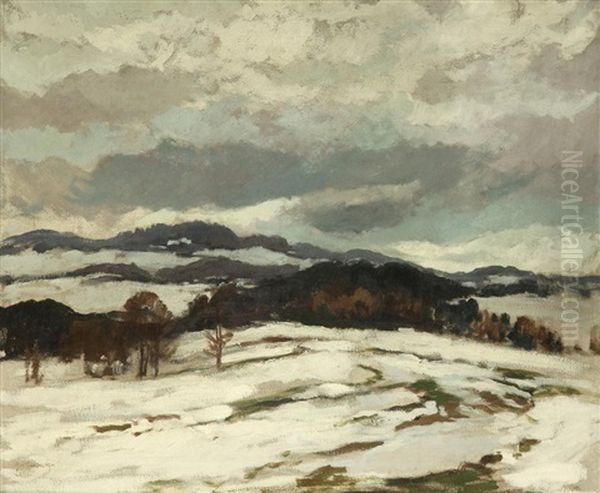 Vorfruhling Oil Painting by Gustav Macoun