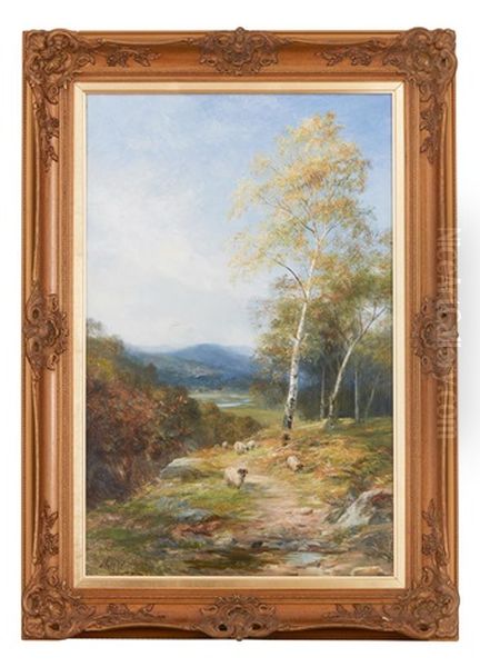 In The Birch Wood Oil Painting by John MacWhirter