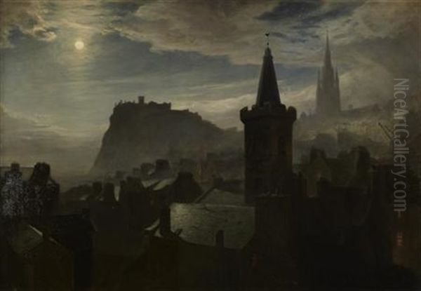 Edinburgh By Moonlight by John MacWhirter