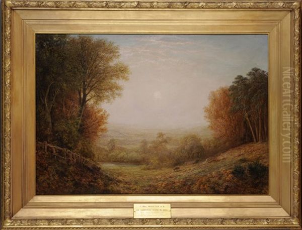 On Hampstead Heath In Oil Painting by John MacWhirter