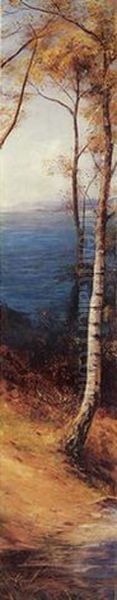 Silver Birches Oil Painting by John MacWhirter