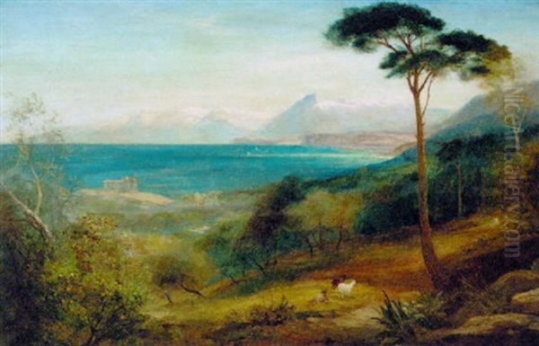 Near Palermo, Italy Oil Painting by John MacWhirter