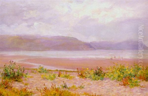 California Coastal Scene Oil Painting by John MacWhirter