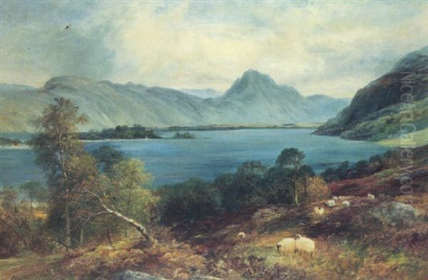 Highland Loch Oil Painting by John MacWhirter