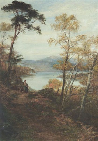 A Glimpse Of Loch Katrine Oil Painting by John MacWhirter