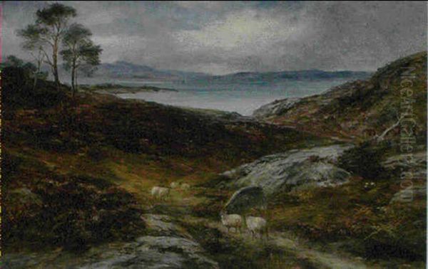 Looking Towards Skye From The Mainland Oil Painting by John MacWhirter